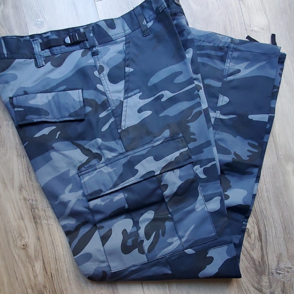 Men's camo cargo Paratrooper battle pants